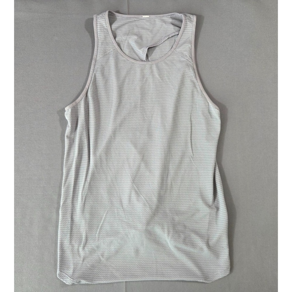 Lululemon Shirt‎ Womens 4 Heathered Lavender Gray Open Up Tie Back Tank Top Soft